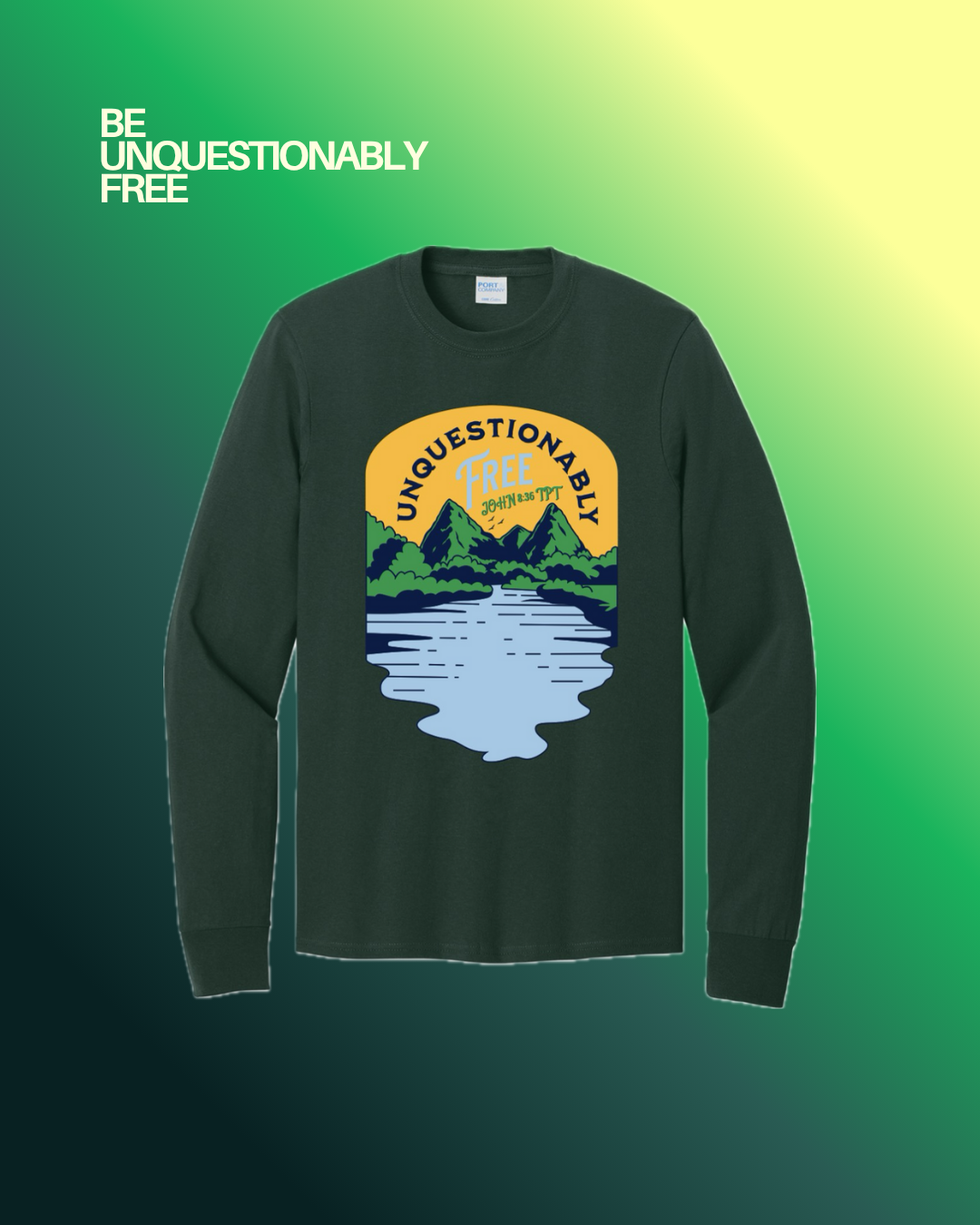 Be Free Green Long Sleeve