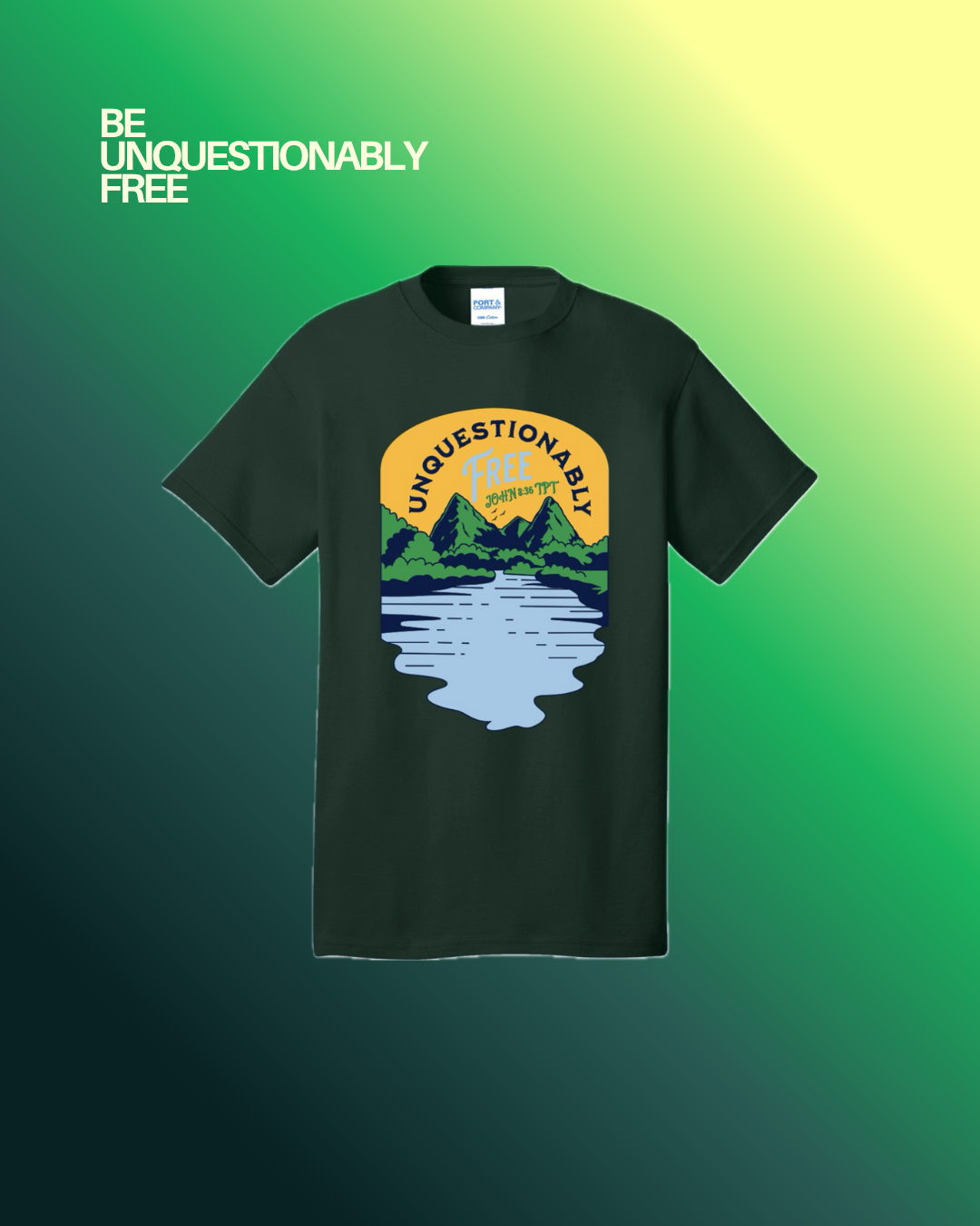 Be Free Green Short Sleeve