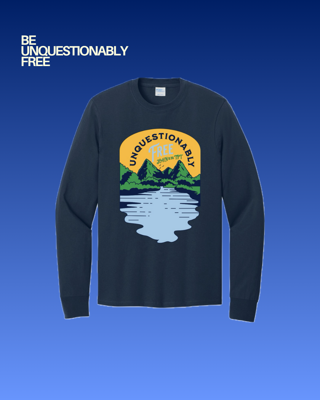 Be Free Blue Long Sleeve