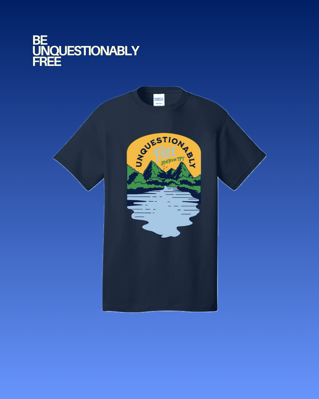 Be Free Blue Short Sleeve